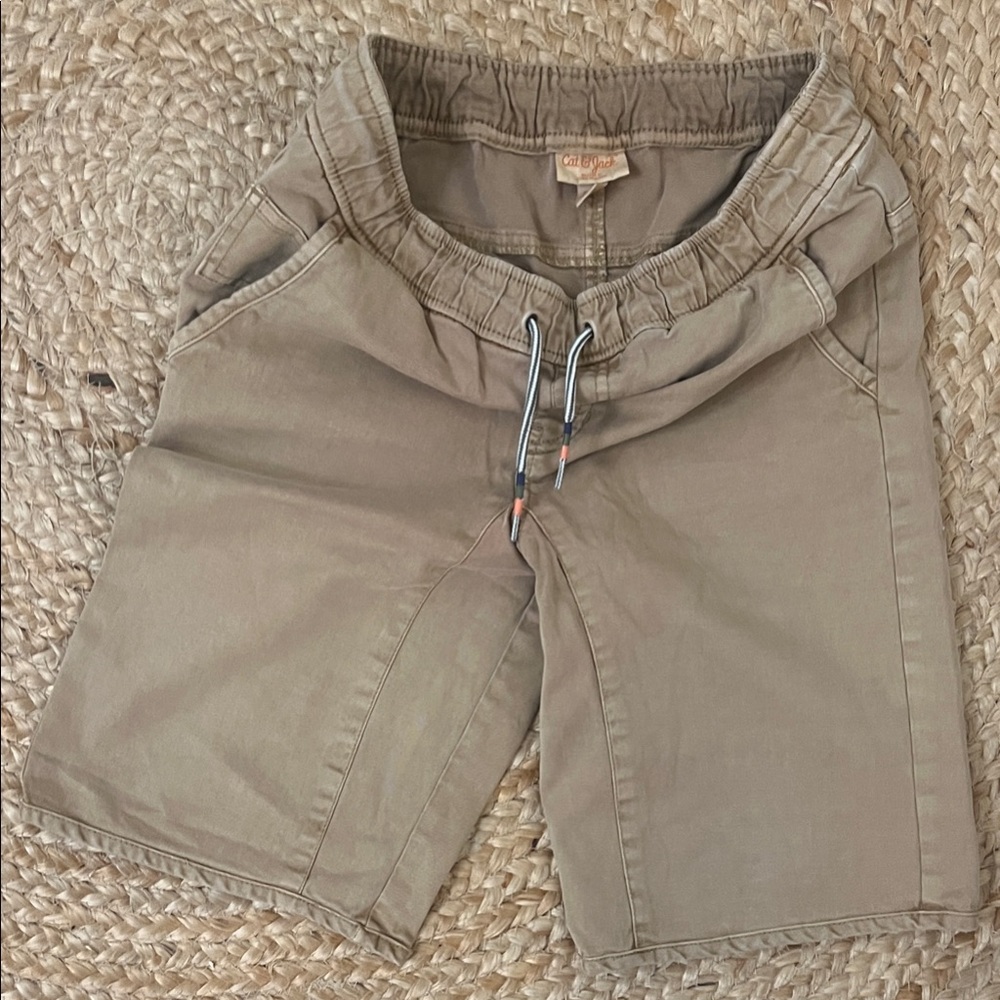 Cat & Jack Tan Cargo Shorts with Drawstring